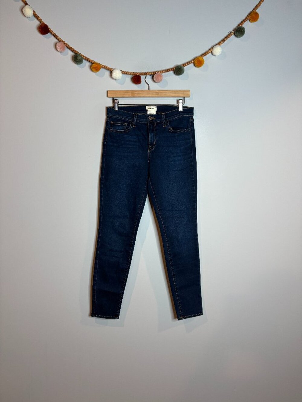 L'Agence dark wash skinny jeans
